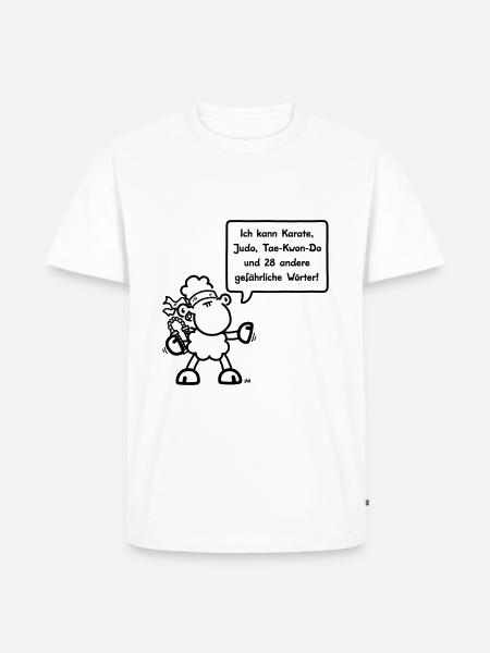 Sheepworld - Karate - Männer Premium Bio T-Shirt - Weiß