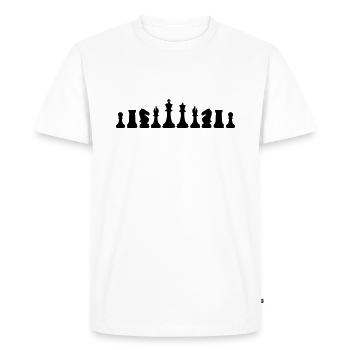 Chess, Échecs - T-shirt Premium bio Homme - blanc - Devant - Nico (187cm)