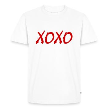 Xoxo - Men's Premium Organic T-Shirt - white - Front - Nico (187cm)