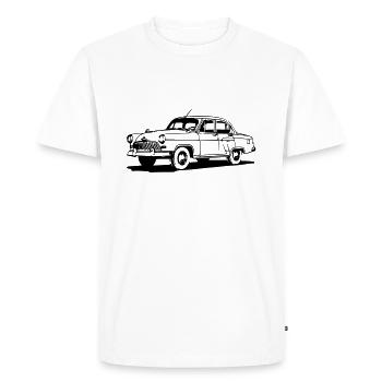 molumen-GAZ-21-2 - T-shirt Premium bio Homme - blanc - Devant - Nico (187cm)