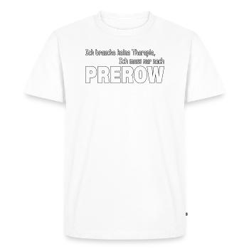 Therapie PREROW - Männer Premium Bio T-Shirt - Weiß - Vorne - Nico (187cm)