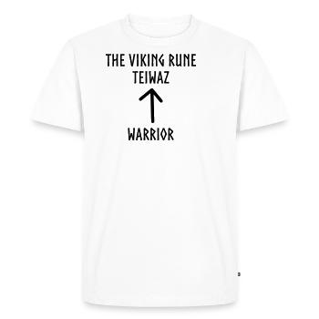Guerrier de runes viking - T-shirt Premium bio Homme - blanc - Devant - Nico (187cm)