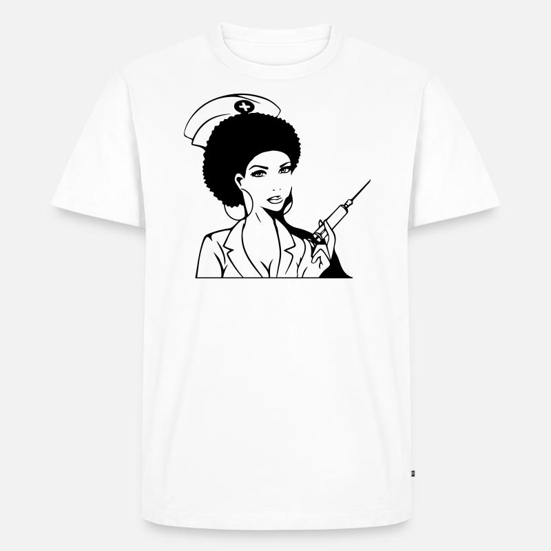 Krankenschwester - Männer Premium Bio T-Shirt - Weiß