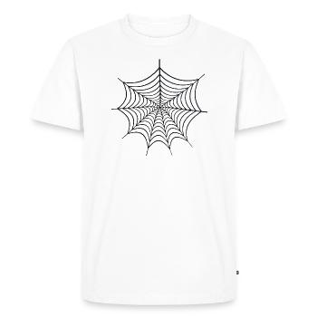Spider Web Cadeau Spiderman Toile d’araignée - T-shirt Premium bio Homme - blanc - Devant - Nico (187cm)