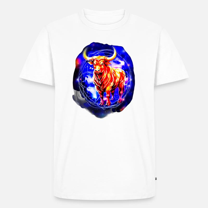 Sternzeichen Stier - Männer Premium Bio T-Shirt - Weiß