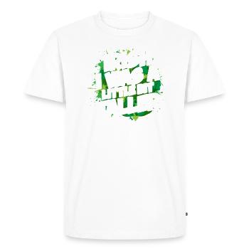Irlandais J’étais un peu plus grand Saint Paddy - T-shirt Premium bio Homme - blanc - Devant - Nico (187cm)