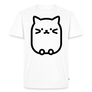 kitten - Men's Premium Organic T-Shirt - white - Front - Nico (187cm)