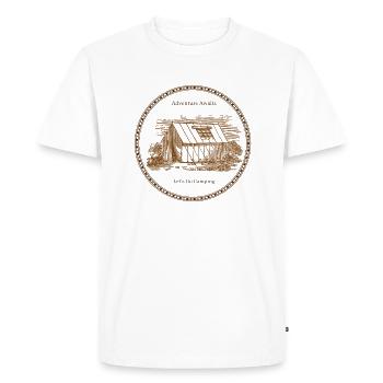 L’aventure vous attend Lets Go Camping - T-shirt Premium bio Homme - blanc - Devant - Nico (187cm)