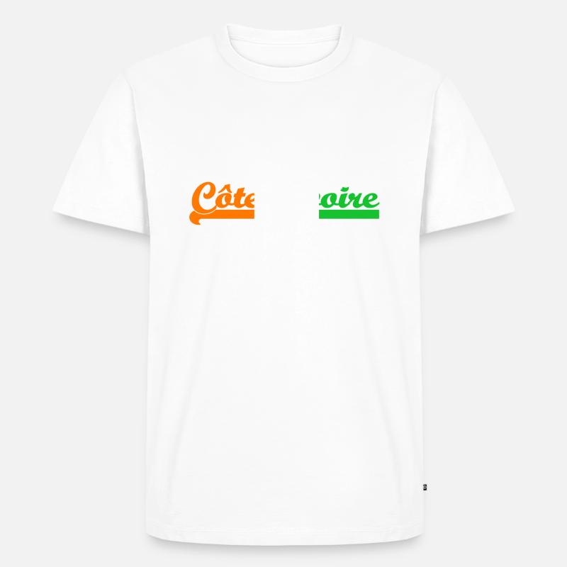 Cote D'Ivoire - Männer Premium Bio T-Shirt - Weiß