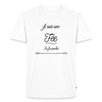 Je suis une fée la féé pachié - T-shirt Premium bio Homme - blanc - Devant - Nico (187cm)