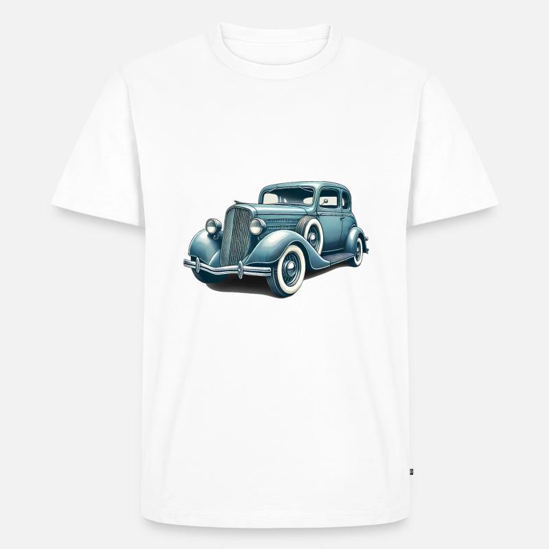 Oldtimer Oldtimer Illustration - Männer Premium Bio T-Shirt - Weiß