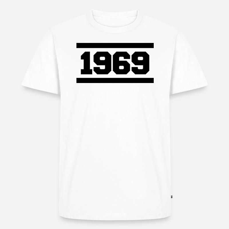 1969 - Männer Premium Bio T-Shirt - Weiß