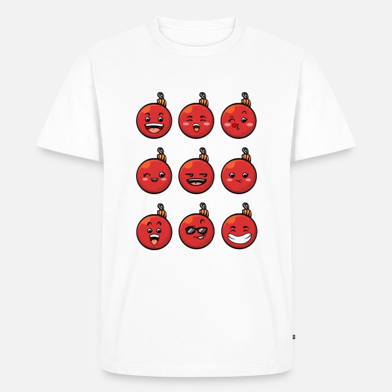 9 Weihnachtskugeln #1/10 Rot - Männer Premium Bio T-Shirt - undefined