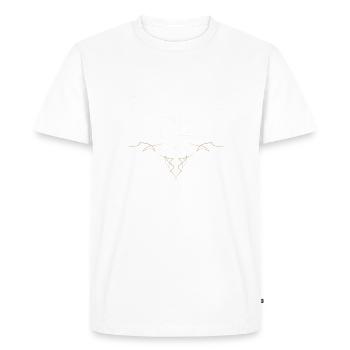Aircooled Life - Culture automobile classique (Moteur) - T-shirt Premium bio Homme - blanc - Devant - Nico (187cm)