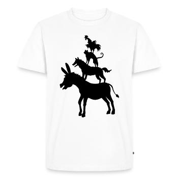 Musiciens de Brême музыканты 04 1c Бременские - T-shirt Premium bio Homme - blanc - Devant - Nico (187cm)