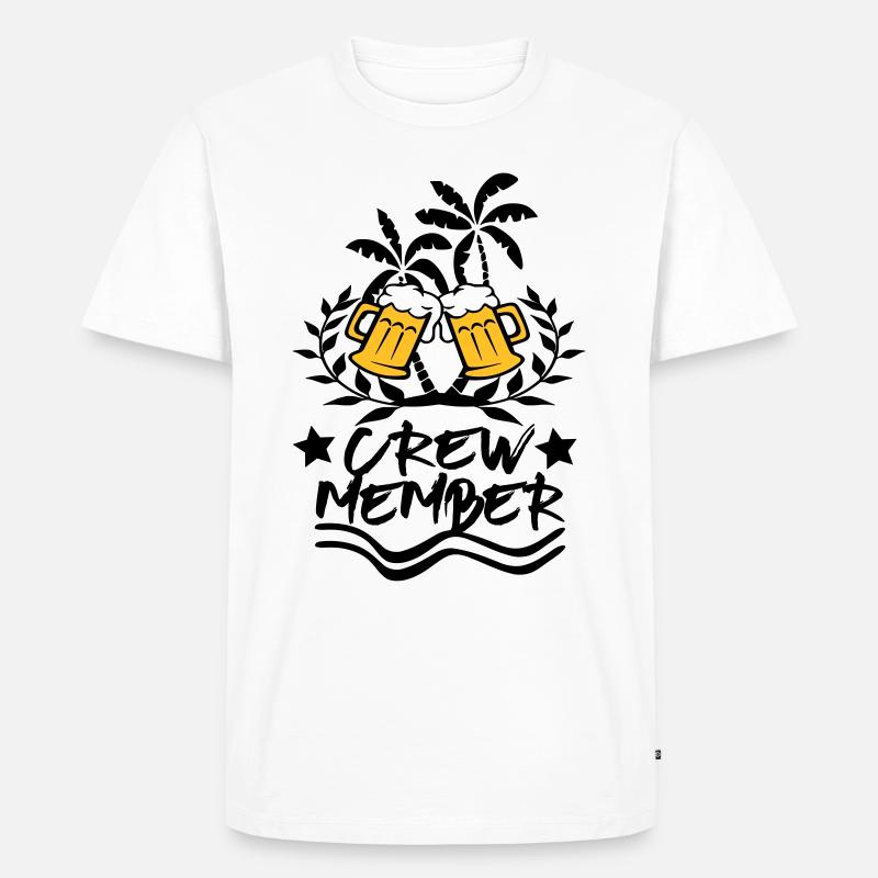 Crew Member / Party Design - Männer Premium Bio T-Shirt - Weiß