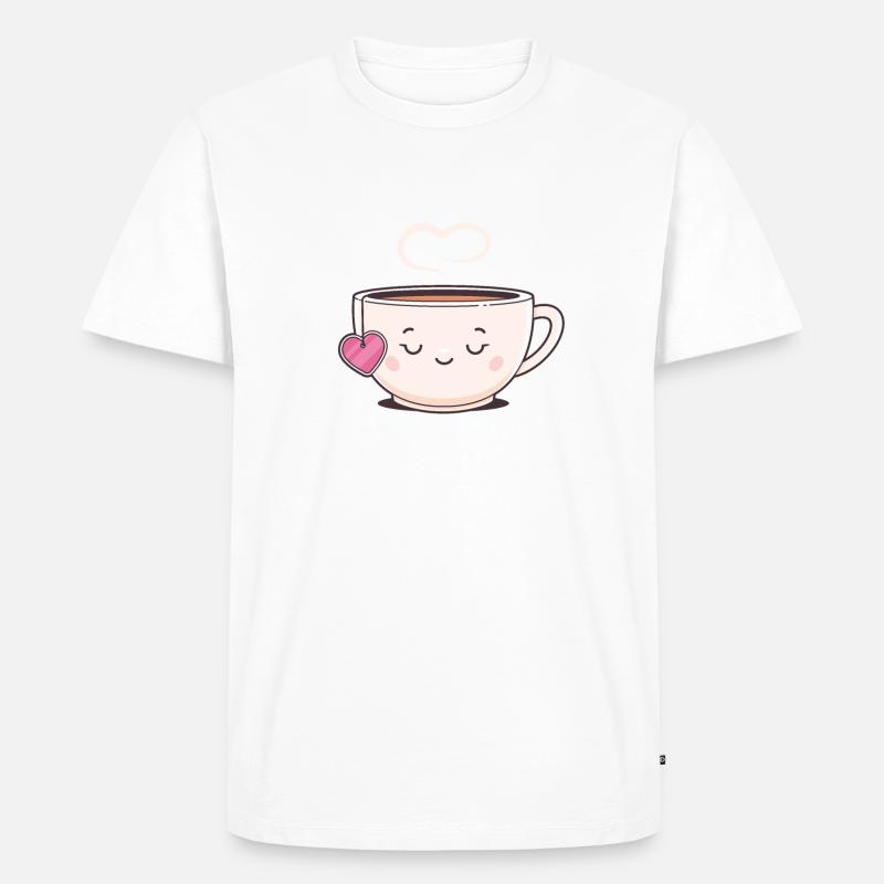 Teezeit - Männer Premium Bio T-Shirt - Weiß