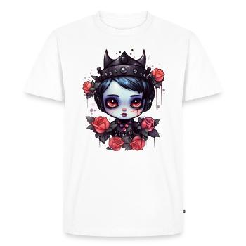 Cute Gothic Queen - Men's Premium Organic T-Shirt - white - Front - Nico (187cm)