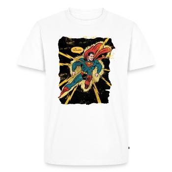 DC Comics Originals Superman Retro Cover - Men's Premium Organic T-Shirt - white - Front - Nico (187cm)
