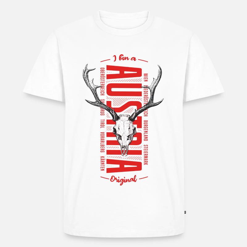 I bin a Austrian Original - Männer Premium Bio T-Shirt - Weiß
