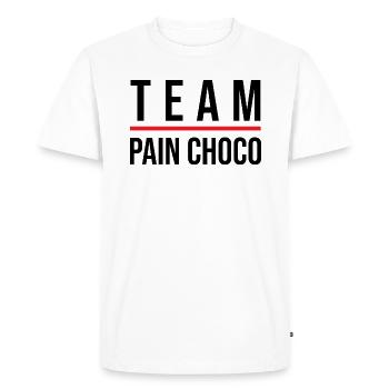 Team chocolate bread - Men's Premium Organic T-Shirt - white - Front - Nico (187cm)
