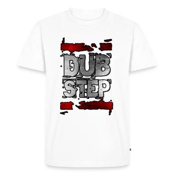 J'aime la musique de Dubstep - T-shirt Premium bio Homme - blanc - Devant - Nico (187cm)