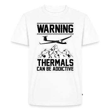 Mouches thermiques | Cadeaux planeurs planeurs - T-shirt Premium bio Homme - blanc - Devant - Nico (187cm)