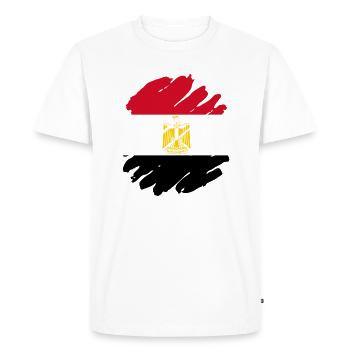 Egypte Drapeau Hurghada Afrique Drapeau Egyptien - T-shirt Premium bio Homme - blanc - Devant - Nico (187cm)