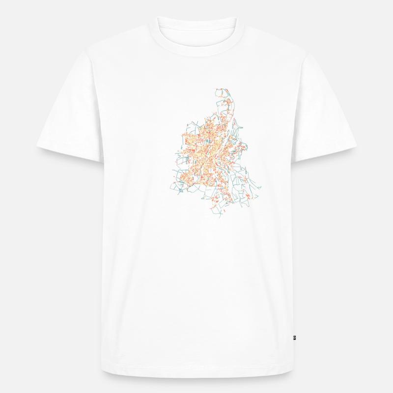 Magdeburg Basic Pastels - Männer Premium Bio T-Shirt - Weiß