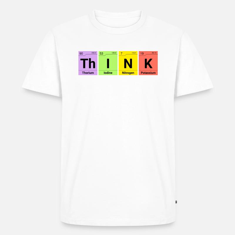 Pensez aux éléments chimiques - T-shirt Premium bio Homme - blanc