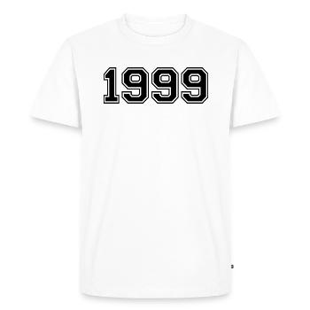 1999 - Men's Premium Organic T-Shirt - white - Front - Nico (187cm)