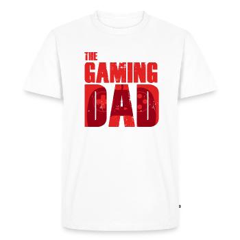 Le cadeau de père de jeu Papa Gamer Fête des pères - T-shirt Premium bio Homme - blanc - Devant - Nico (187cm)