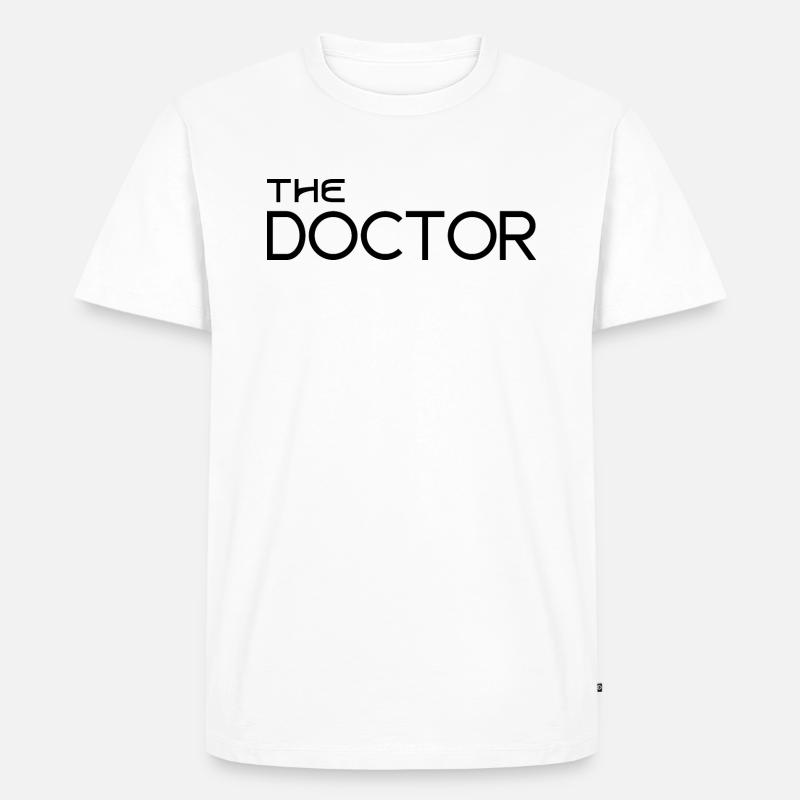 Der Doktor - Männer Premium Bio T-Shirt - Weiß