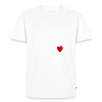 Idiot préféré - T-shirt Premium bio Homme - blanc - Devant - Nico (187cm)