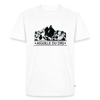 Aiguille du Dru - T-shirt Premium bio Homme - blanc - Devant - Nico (187cm)