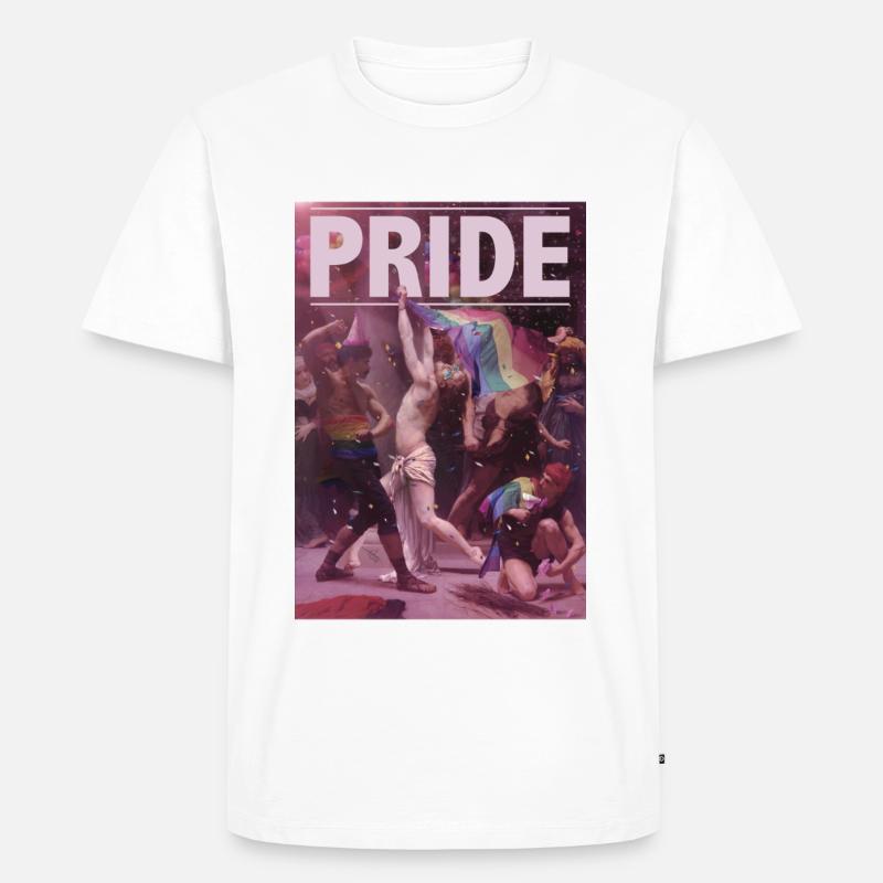 PRIDE - Männer Premium Bio T-Shirt - Weiß