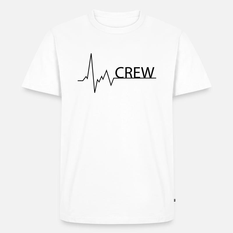 crew - Männer Premium Bio T-Shirt - Weiß