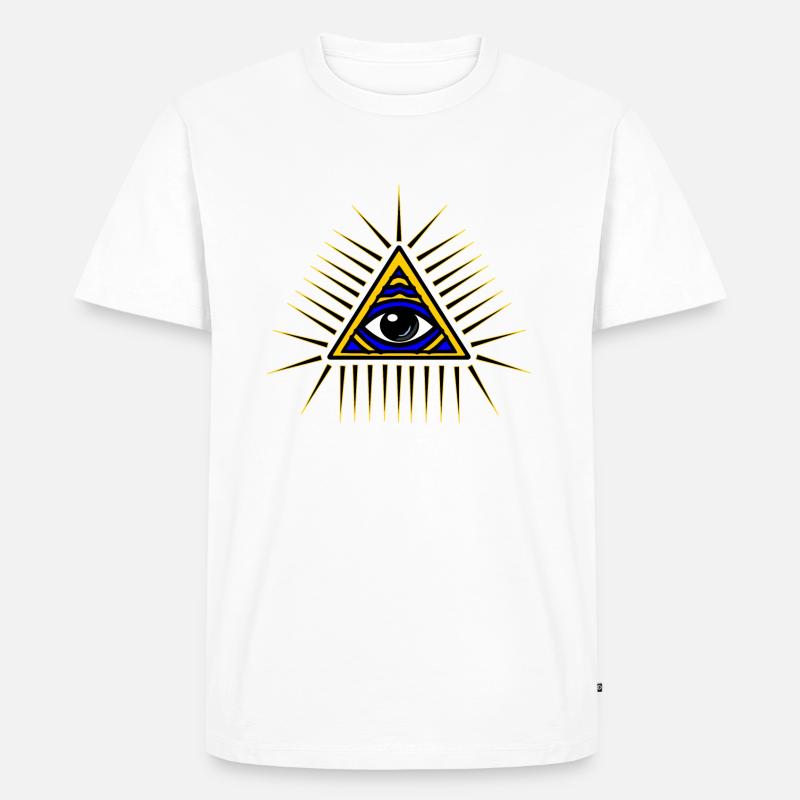 Illuminati Geschenk Idee - Männer Premium Bio T-Shirt - Weiß