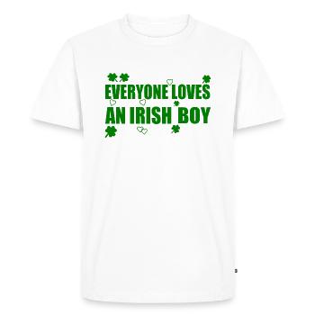 everyone loves an irish boy - Men's Premium Organic T-Shirt - white - Front - Nico (187cm)