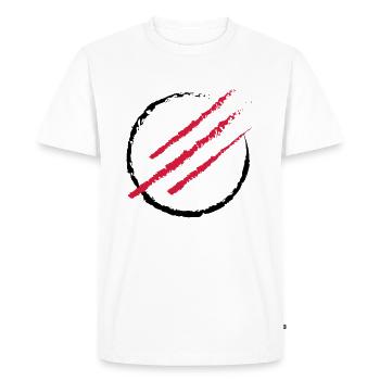 Scratch the Circle - Men's Premium Organic T-Shirt - white - Front - Nico (187cm)