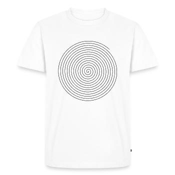 spirale - T-shirt Premium bio Homme - blanc - Devant - Nico (187cm)