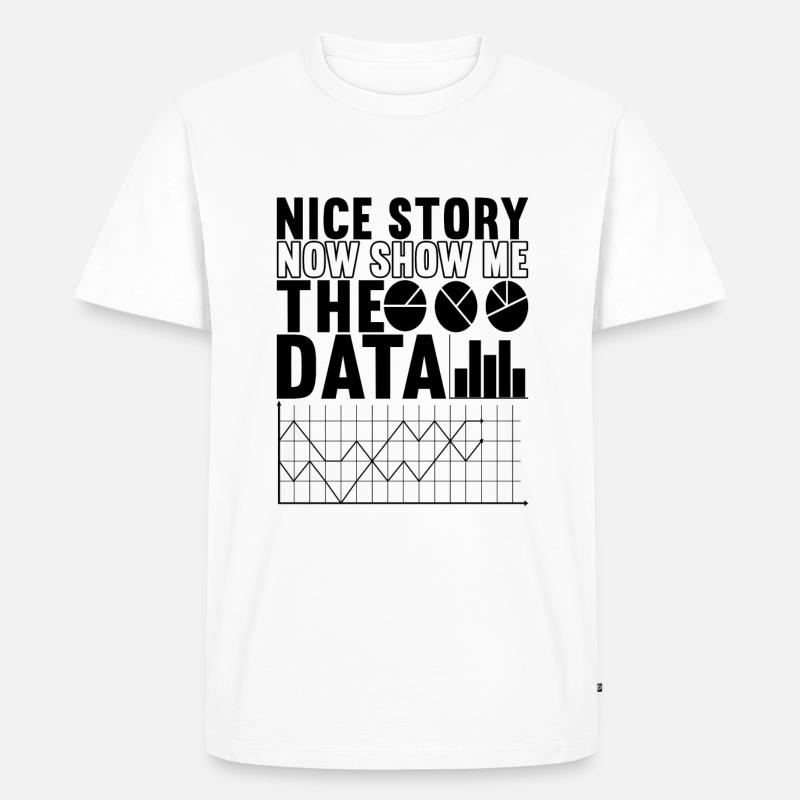 Data Scientist Data Analyst - Men's Premium Organic T-Shirt - white