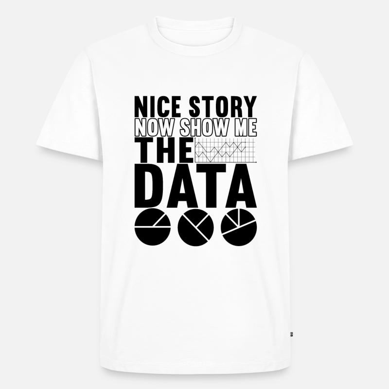 Data Scientist Data Analyst - Männer Premium Bio T-Shirt - Weiß
