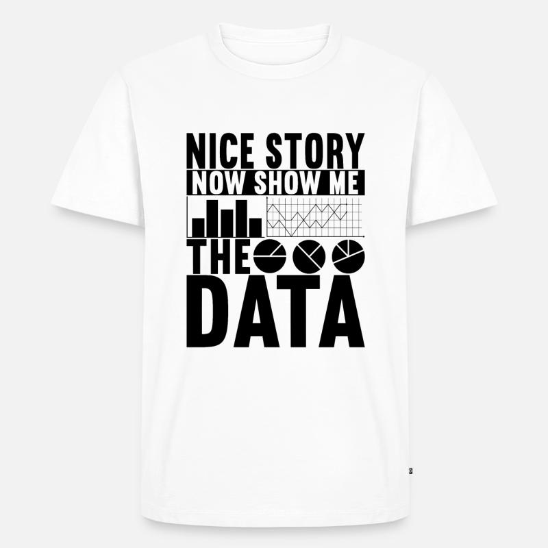 Data Scientist Data Analyst - Männer Premium Bio T-Shirt - Weiß