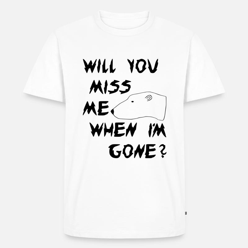 Eisbär - Polar Bear - Männer Premium Bio T-Shirt - Weiß