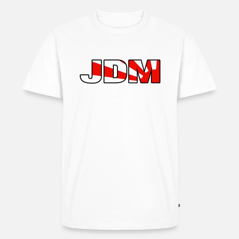 JDM - Männer Premium Bio T-Shirt - Weiß