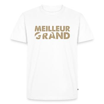 Meilleur frère - T-shirt Premium bio Homme - blanc - Devant - Nico (187cm)