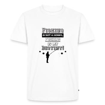 Fishing Fishing fishing is not a hobby - Men's Premium Organic T-Shirt - white - Front - Nico (187cm)