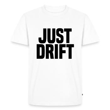 Just Drift - T-shirt Premium bio Homme - blanc - Devant - Nico (187cm)