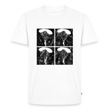 Skydiving Parachute - Men's Premium Organic T-Shirt - white - Front - Nico (187cm)